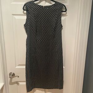 Calvin Klein black and white patterned dress size 12